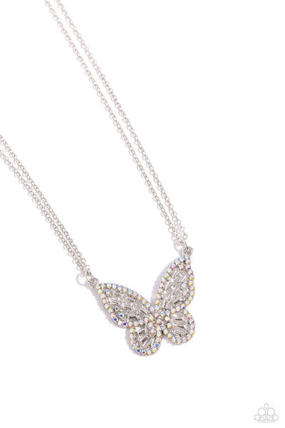 Paparazzi Baroque Butterfly - Multi Butterfly Necklace