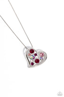 Paparazzi Romantic Recognition - Pink Heart Necklace