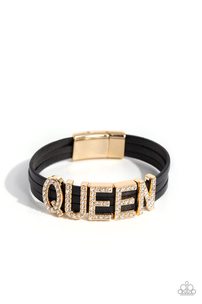 Paparazzi Queen of My Life - Gold Bracelet