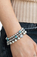 Paparazzi Garden Party Passion - Blue Bracelet