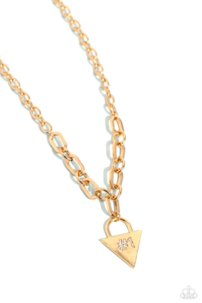 Paparazzi Your Number One Follower - Gold Necklace