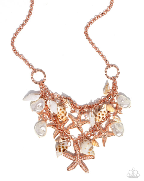 Paparazzi Seashell Shanty - Copper Necklace