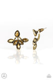 Paparazzi A Force To BEAM Reckoned With - Brass Earrings