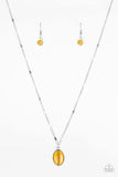 Paparazzi Accessories Summer Cool - Yellow Necklace & Earrings - The Jewelry Box Collection 