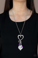 Paparazzi Flirty Fashionista - Purple Heart Necklace