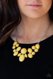 Paparazzi Demi-Diva - Yellow Necklace and Matching Earrings