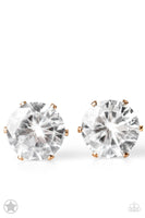 Paparazzi Just In TIMELESS - White Post Earring - The Jewelry Box Collection 