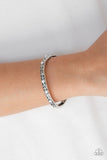 Paparazzi Malibu Marvelous - White Silver Bracelet