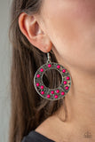 Paparazzi San Diego Samba - Pink Earrings