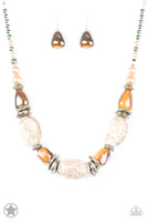 Paparazzi In Good Glazes - Peach Necklaces - The Jewelry Box Collection 