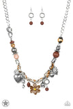 Paparazzi Charmed, I Am Sure - Brown Necklace - The Jewelry Box Collection 