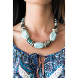 Paparazzi In Good Glazes - Blue Necklaces - The Jewelry Box Collection 