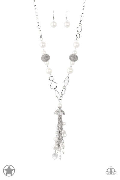 Paparazzi Designated Diva - White Necklace - The Jewelry Box Collection 