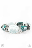 Paparazzi Glaze of Glory - Blue Bracelet - The Jewelry Box Collection 