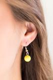 Paparazzi Sundae Shoppe - Yellow Beads - Silver Necklace and matching Earrings