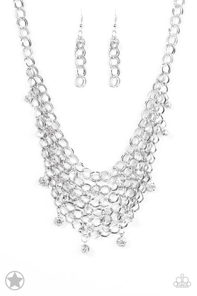 Paparazzi Fishing for Compliments - Silver Necklace - The Jewelry Box Collection 