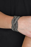 Paparazzi Bring On The Bling - Black Wrap Bracelet