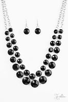 Paparazzi Retired 2017 Iconic - Zi Collection - Necklace and matching Earrings - The Jewelry Box Collection 
