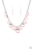 Paparazzi Broadway Belle - Pink Pearl Necklace