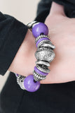 Paparazzi Seize the season - Purple - Stretch Braclet