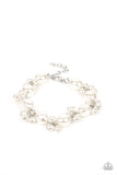 Paparazzi Imperfectly Perfect - White Pearl Bracelet