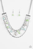 Paparazzi Rockefeller Romance - Multi Necklace and Matching Earrings