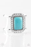 Paparazzi PLAINS and Simple - Blue Turquoise Cuff Bracelet