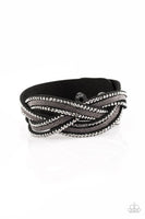 Paparazzi Girls Do It Better - Black Wrap Bracelet