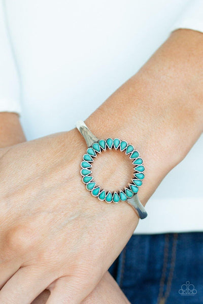 Paparazzi Divinely Desert - Blue Bracelet - The Jewelry Box Collection 