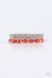 Paparazzi Epic Escape - Orange Beads - Set of 3 Bracelets