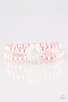 Paparazzi Posh and Posy - Pink Bracelet - The Jewelry Box Collection 