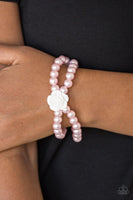 Paparazzi Posh and Posy - Pink Bracelet - The Jewelry Box Collection 