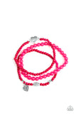 Paparazzi Really Romantic - Pink Heart Bracelet