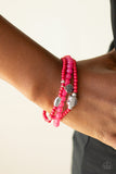 Paparazzi Really Romantic - Pink Heart Bracelet