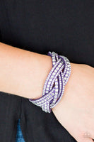 Paparazzi Bring On The Bling - Purple Wrap Bracelet - The Jewelry Box Collection 