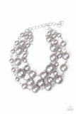 Paparazzi Until The End Of TIMELESS - Silver Pearl Bracelet - The Jewelry Box Collection 