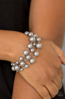 Paparazzi Until The End Of TIMELESS - Silver Pearl Bracelet - The Jewelry Box Collection 