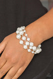 Paparazzi Until The End Of TIMELESS White Pearl Bracelet - The Jewelry Box Collection 