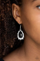 Paparazzi Regal Renewal - Black Earring - The Jewelry Box Collection 