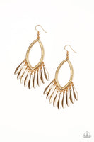 Paparazzi My FLAIR Lady - Gold Earring