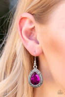 Paparazzi Grandmaster Shimmer - Pink Earrings