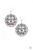 Paparazzi Choose To Sparkle - Pink Earring - The Jewelry Box Collection 
