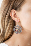 Paparazzi Choose To Sparkle - Pink Earring - The Jewelry Box Collection 