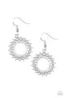 Paparazzi Wreathed In Radiance - Silver Pearl Earring