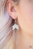 Paparazzi Radically Retro - Silver Earring