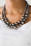 Paparazzi I Double Dare You - Black Necklace - The Jewelry Box Collection 