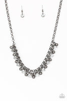 Paparazzi Wall Street Winner - Black Necklace - The Jewelry Box Collection 