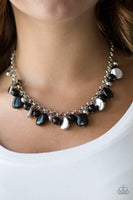 Paparazzi Flirtatiously Florida - Black Necklace and Matching Earrings