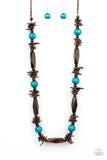 Paparazzi Cozumel Coast - Blue Wood Necklace