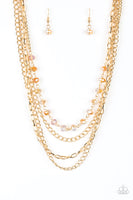 Paparazzi Extravagant Elegance - Gold Necklace